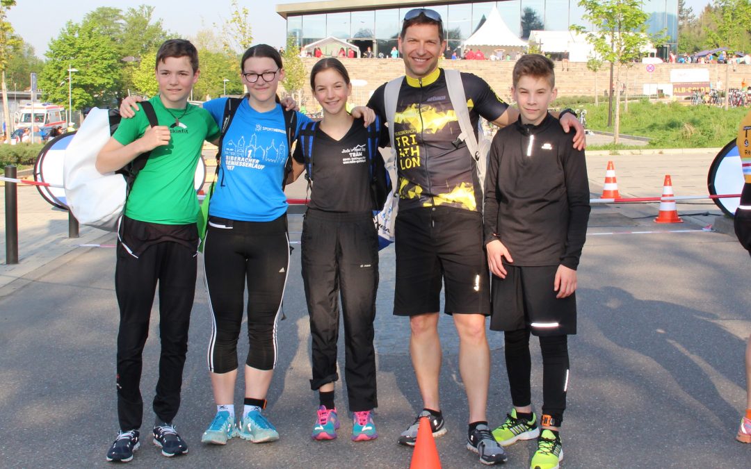 TG-Nachwuchstriathleten in Neckarsulm auf dem Podium