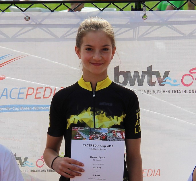 TG-Nachwuchstriathletin Hannah Späth gewinnt in Buchen