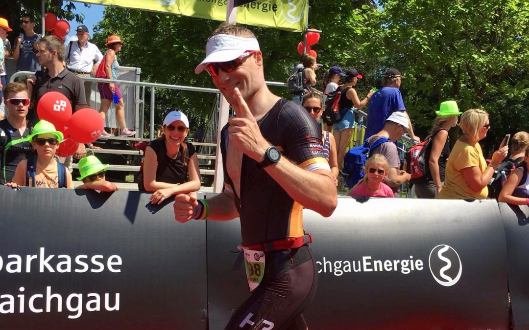 Johannes Hilker und Markus Kraft stellen sich der Hitzeschlacht beim Ironman 70.3 im Kraichgau