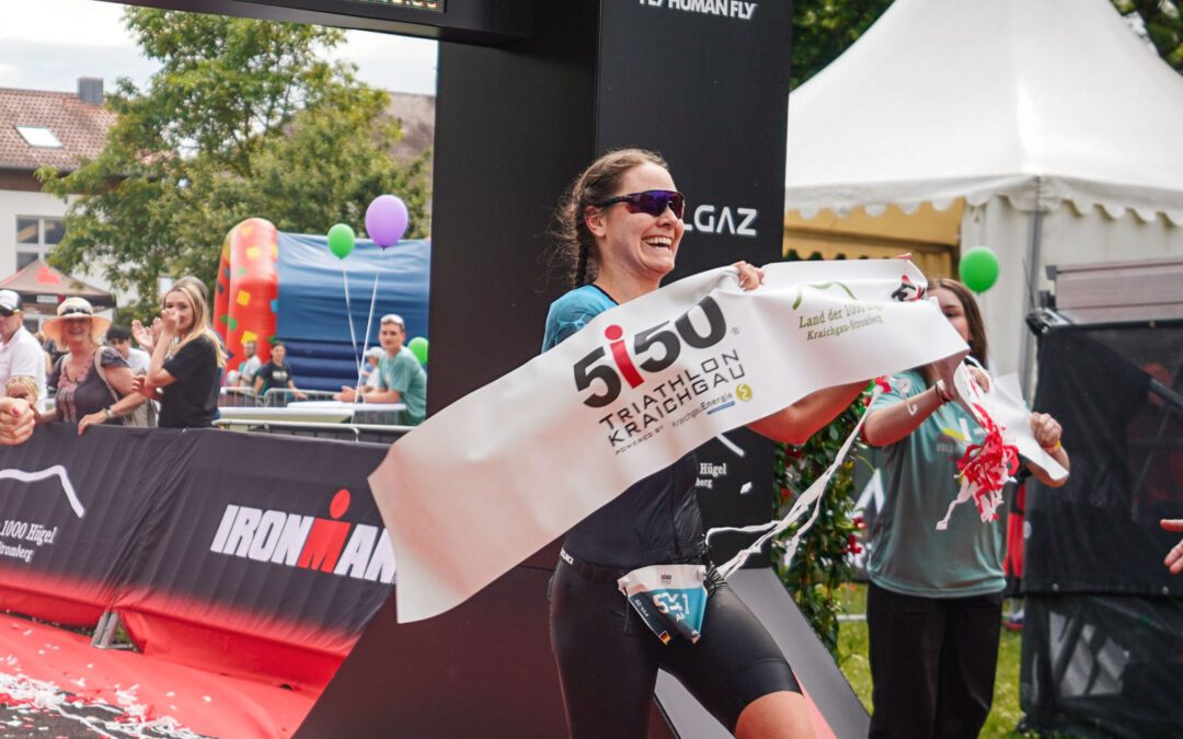 Nachtrag: Anna Trützschler mit Streckenrekord für den 5150 Kraichgau Triathlon